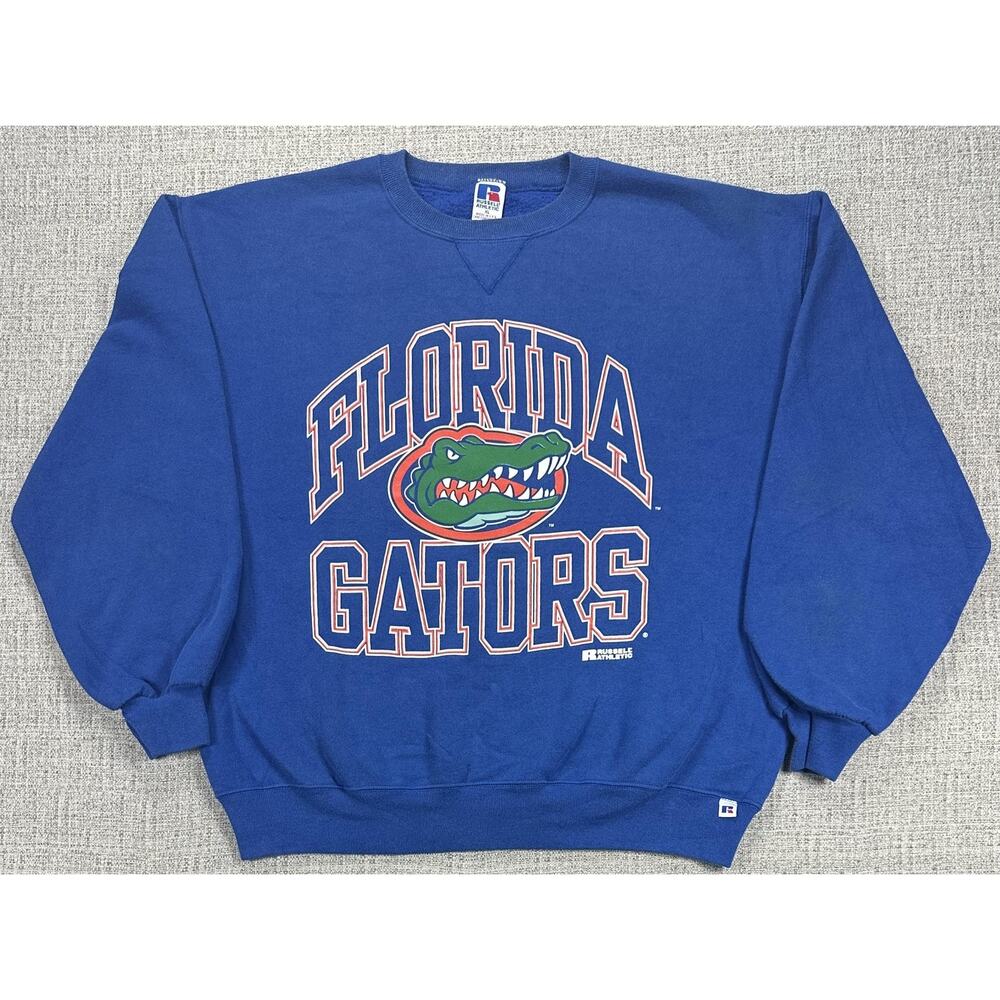 Vintage Florida Gators Sweatshirt Adult XL Blue NCAA Russell Athletic USA